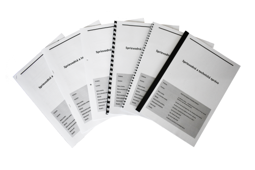 Maloformátová tlač dokumentov a viazanie technických správ, protokolov, dokumentov